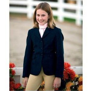 TUFFRIDER Youth Blue Show Coat 16 Riding Jacket Equestrian